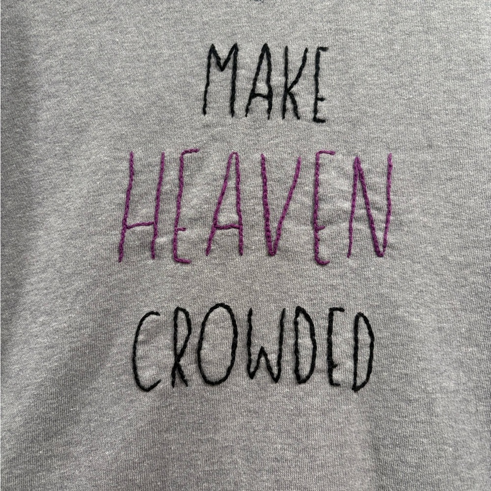 Time and Tru Light Gray Crewneck Sweater